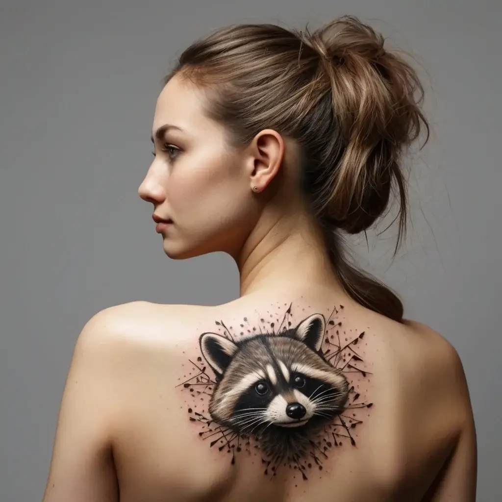 Raccoon tattoo (56)