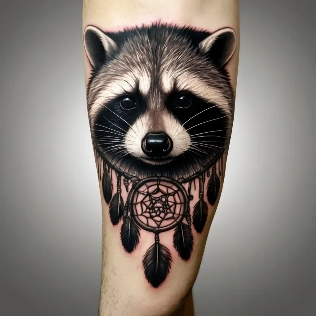 Raccoon tattoo (58)