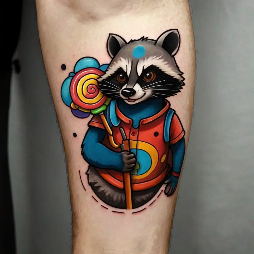 Raccoon tattoo (61)