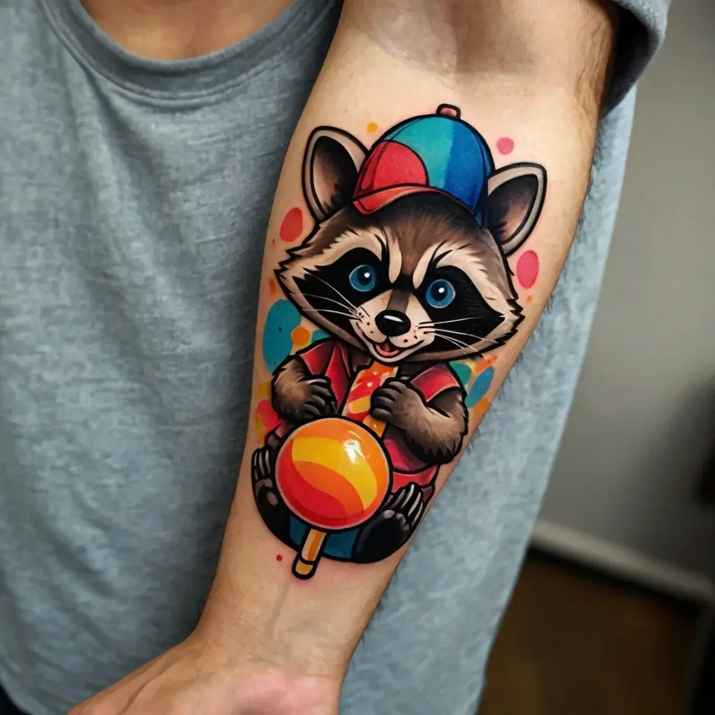 Raccoon tattoo (62)