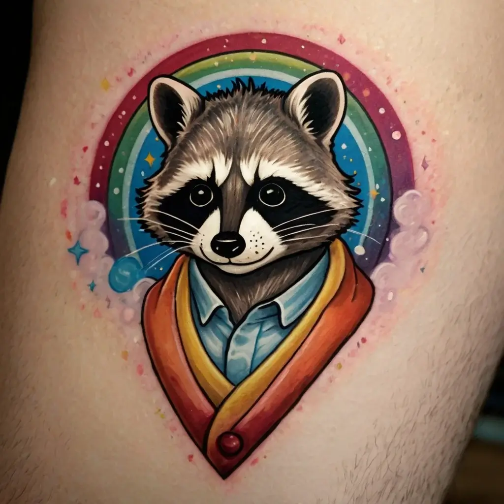 Raccoon tattoo (63)