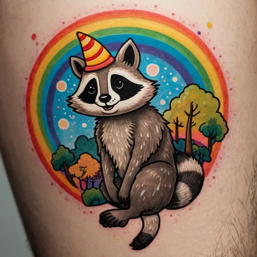 Raccoon tattoo (64)