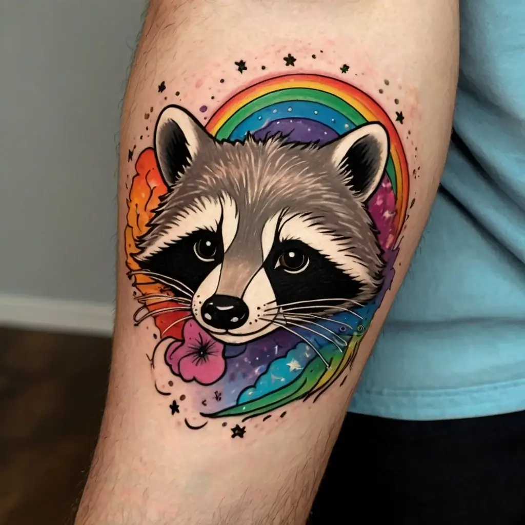 Raccoon tattoo (65)