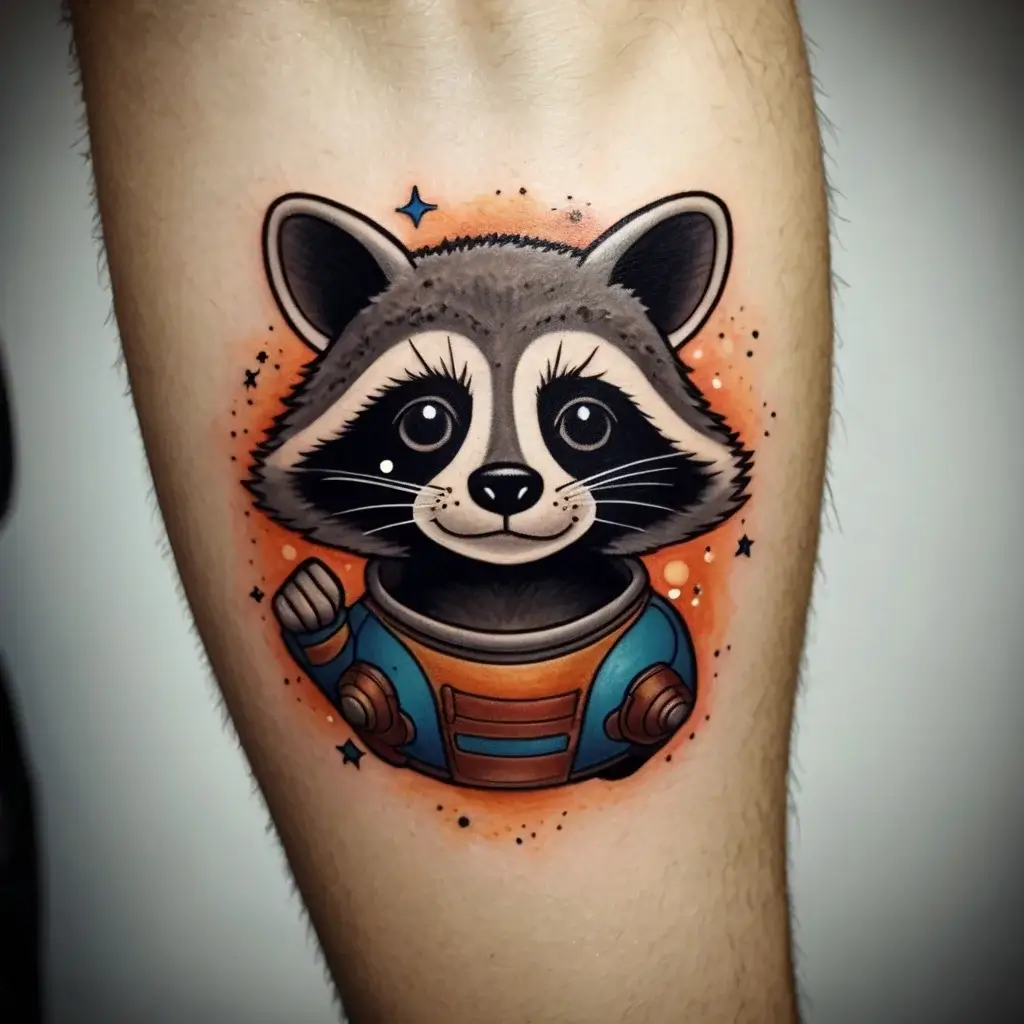 Raccoon tattoo (69)