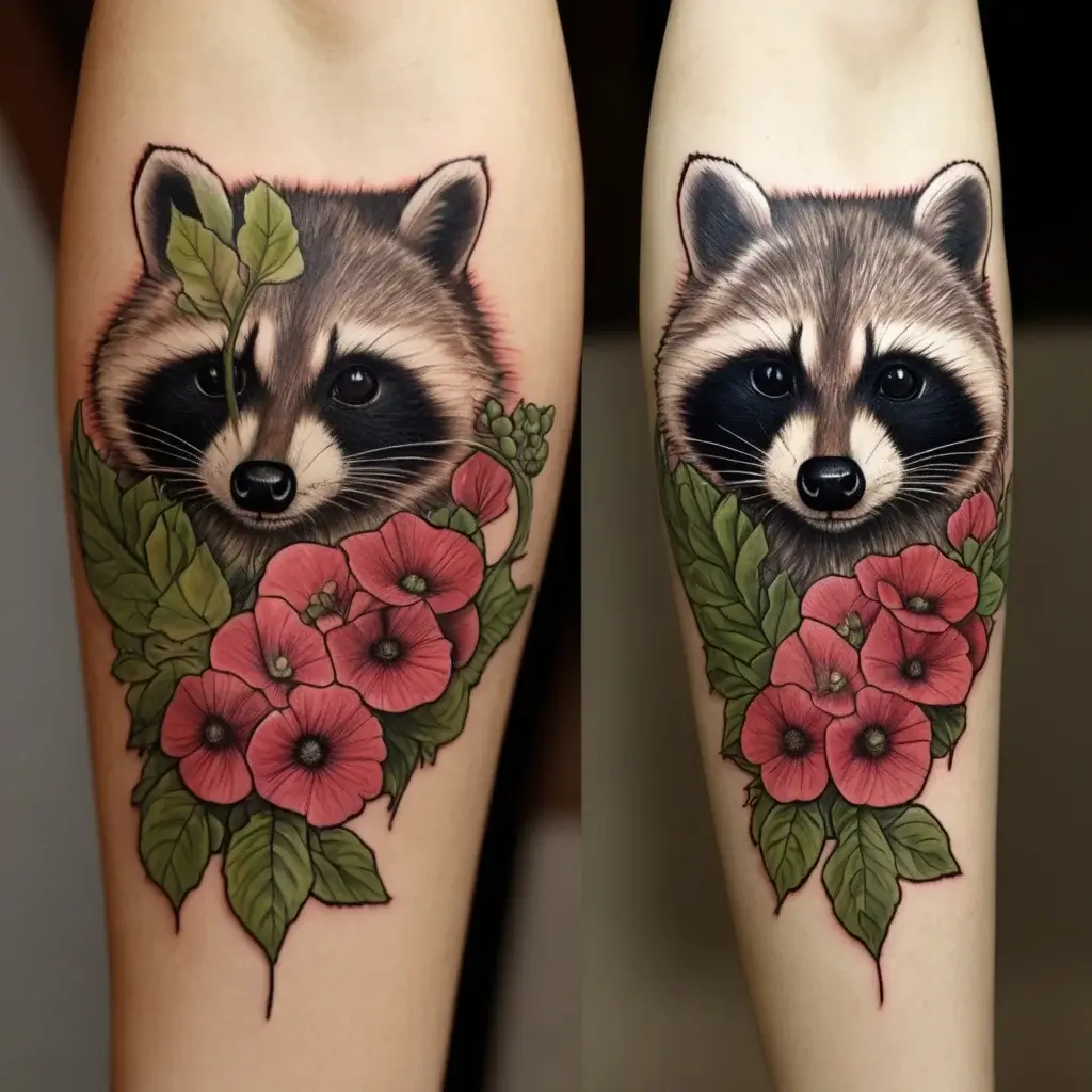 Raccoon tattoo (7)