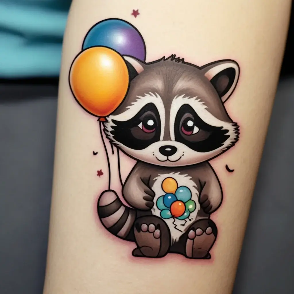 Raccoon tattoo (71)