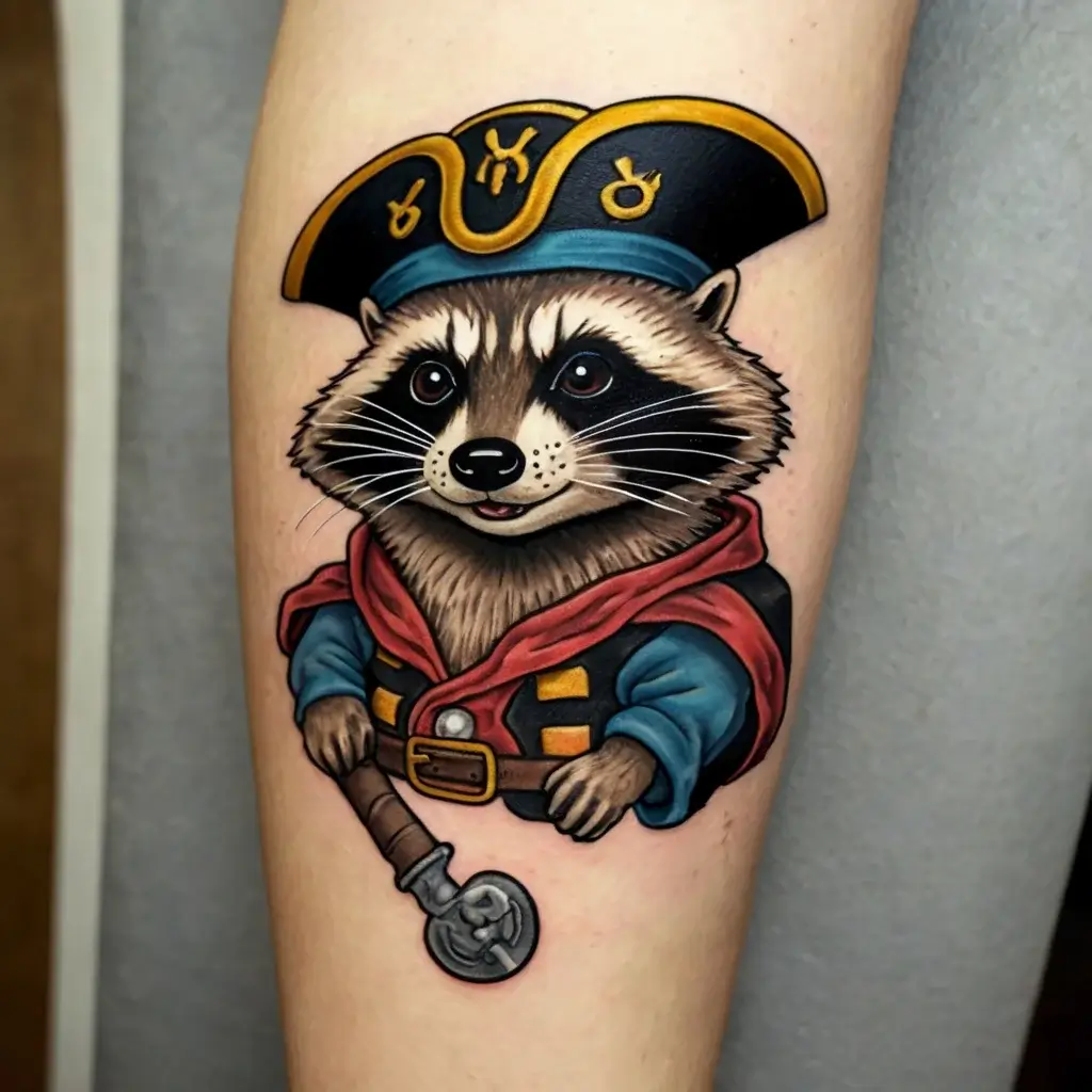 Raccoon tattoo (73)