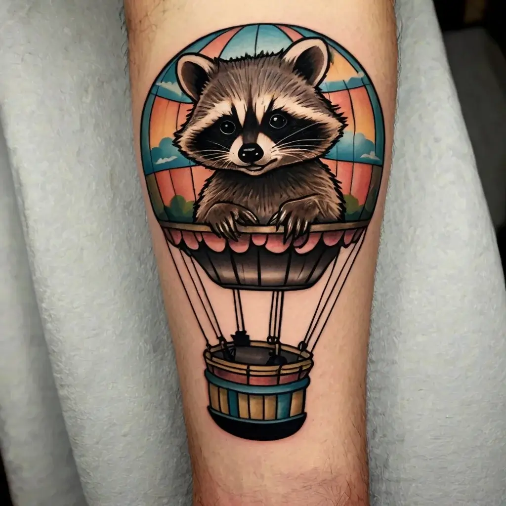 Raccoon tattoo (80)