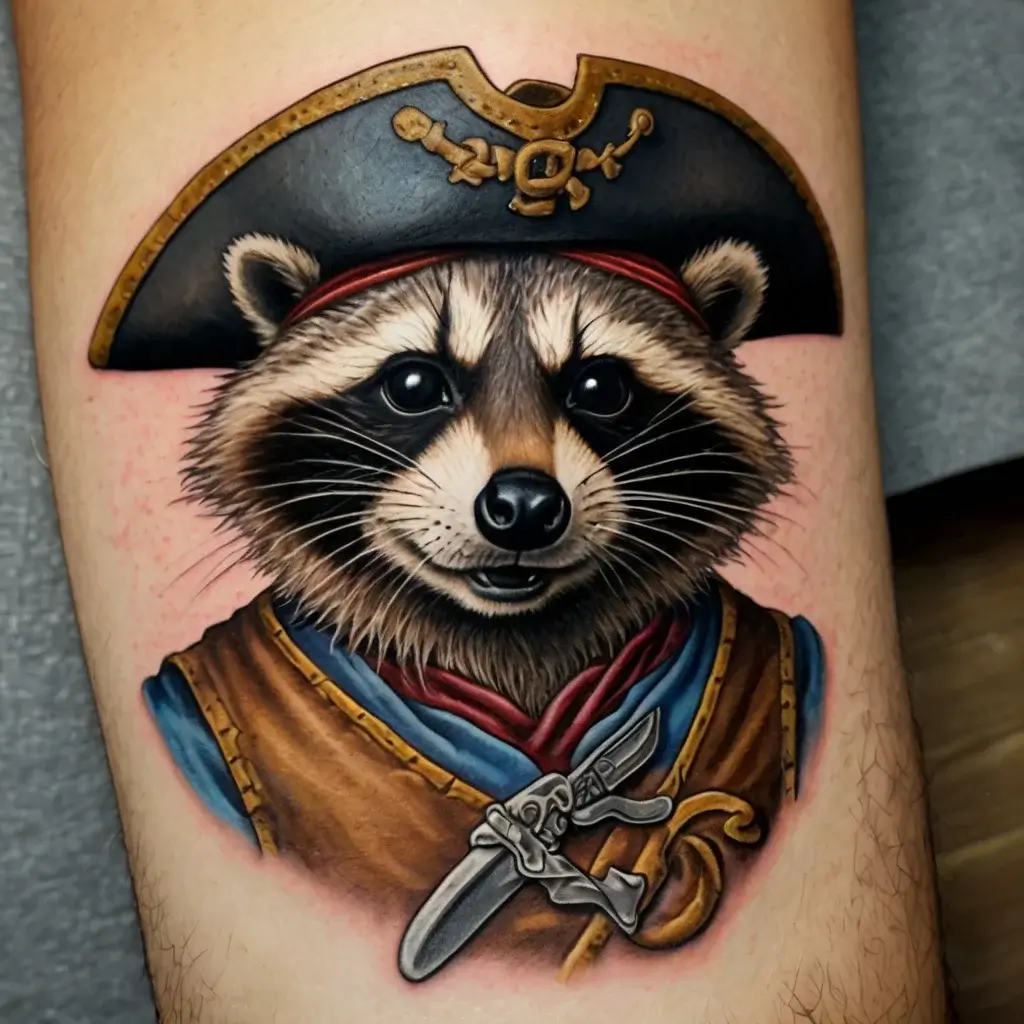 Raccoon tattoo (82)