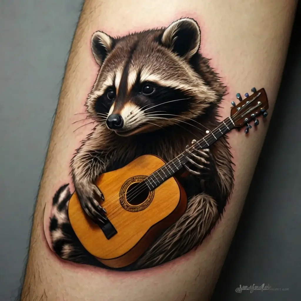 Raccoon tattoo (86)