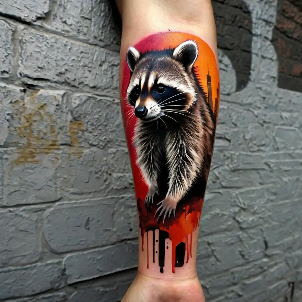 Raccoon tattoo (89)