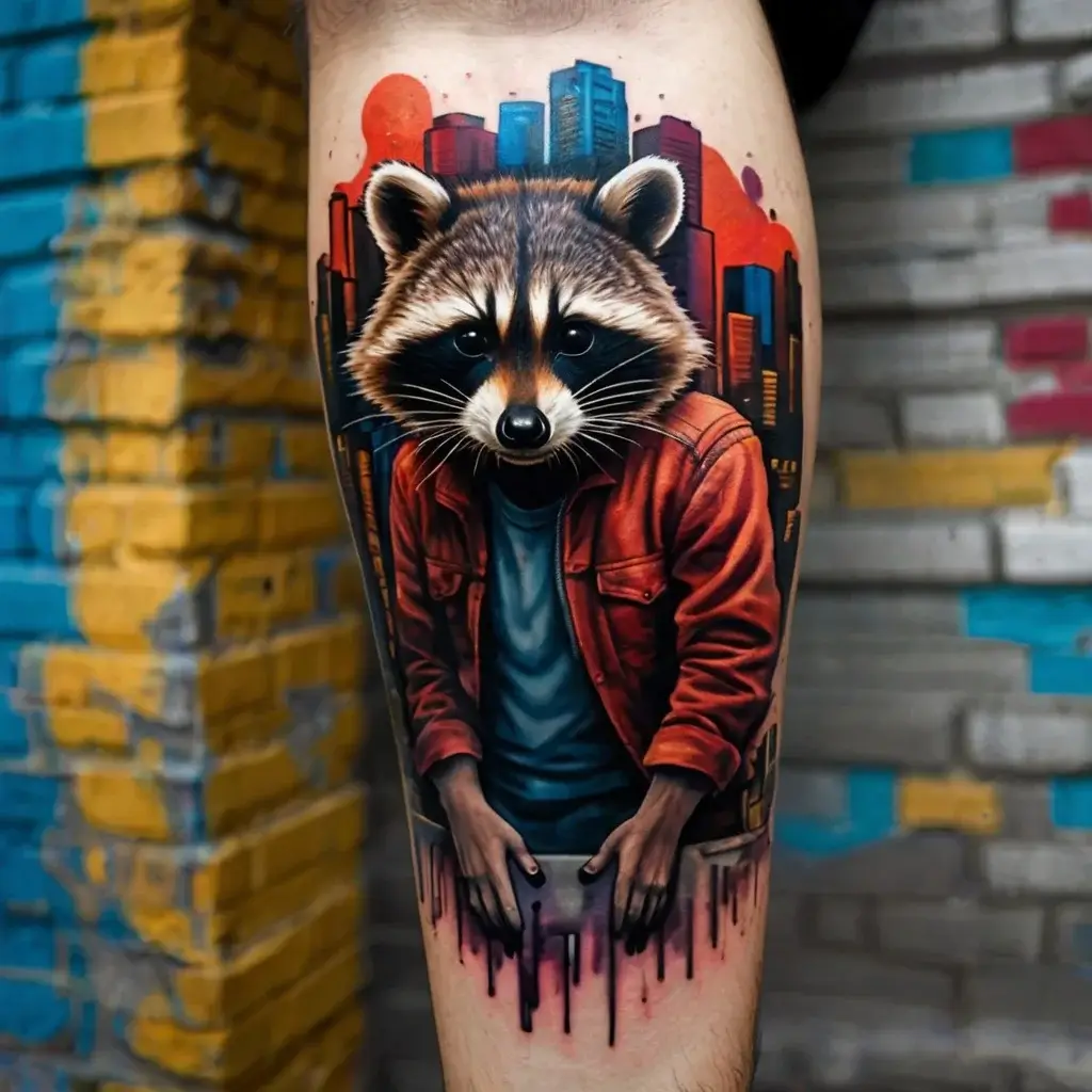 Raccoon tattoo (91)