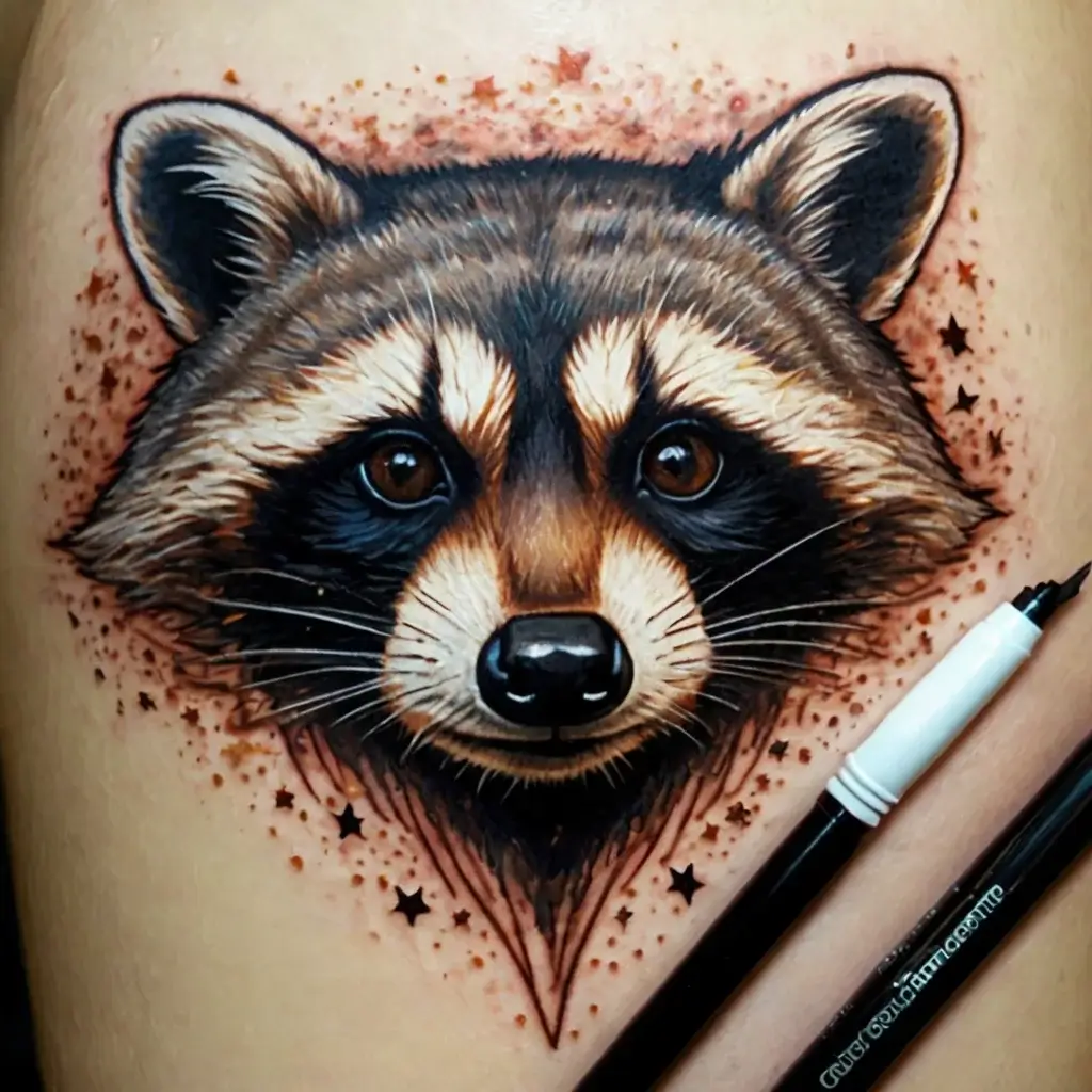 Raccoon tattoo (98)