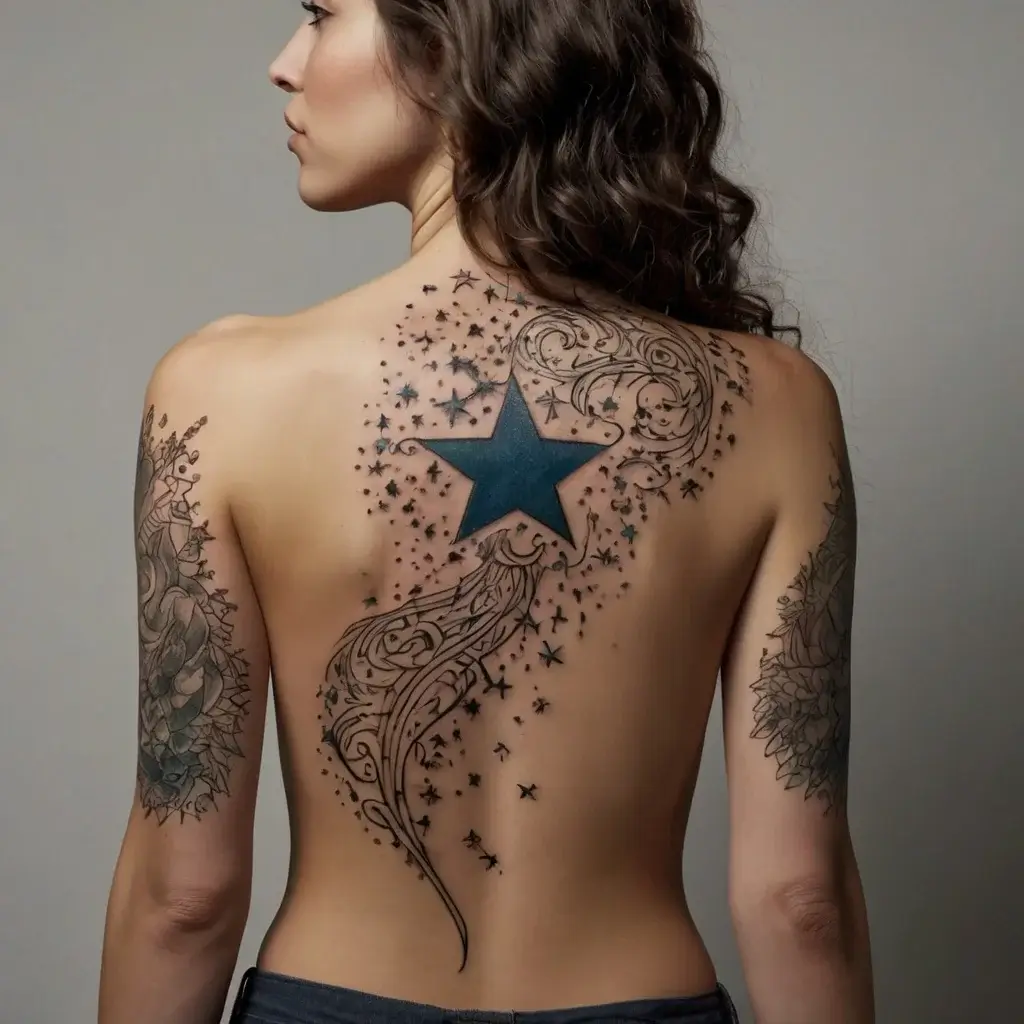 Shooting star tattoos (114)