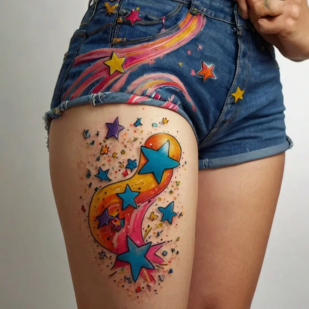 Shooting star tattoos (131)