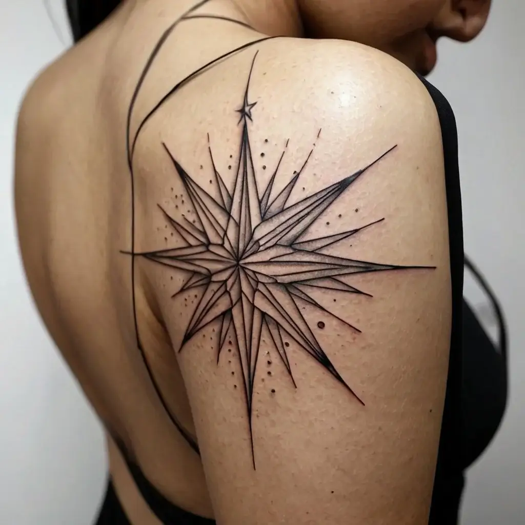 Shoulder star tattoos (44)