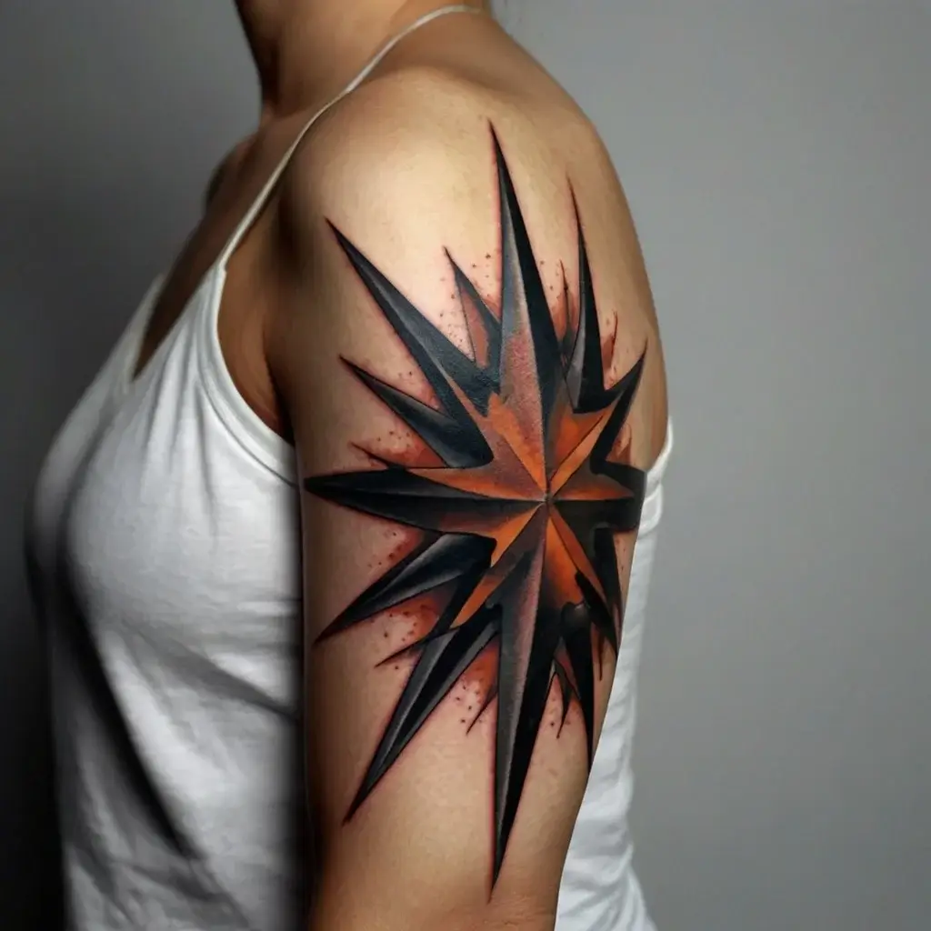 Shoulder star tattoos (53)