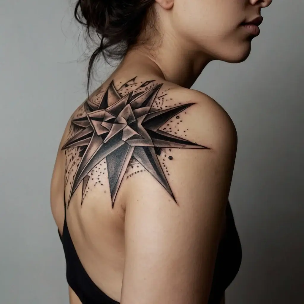 Shoulder star tattoos (54)