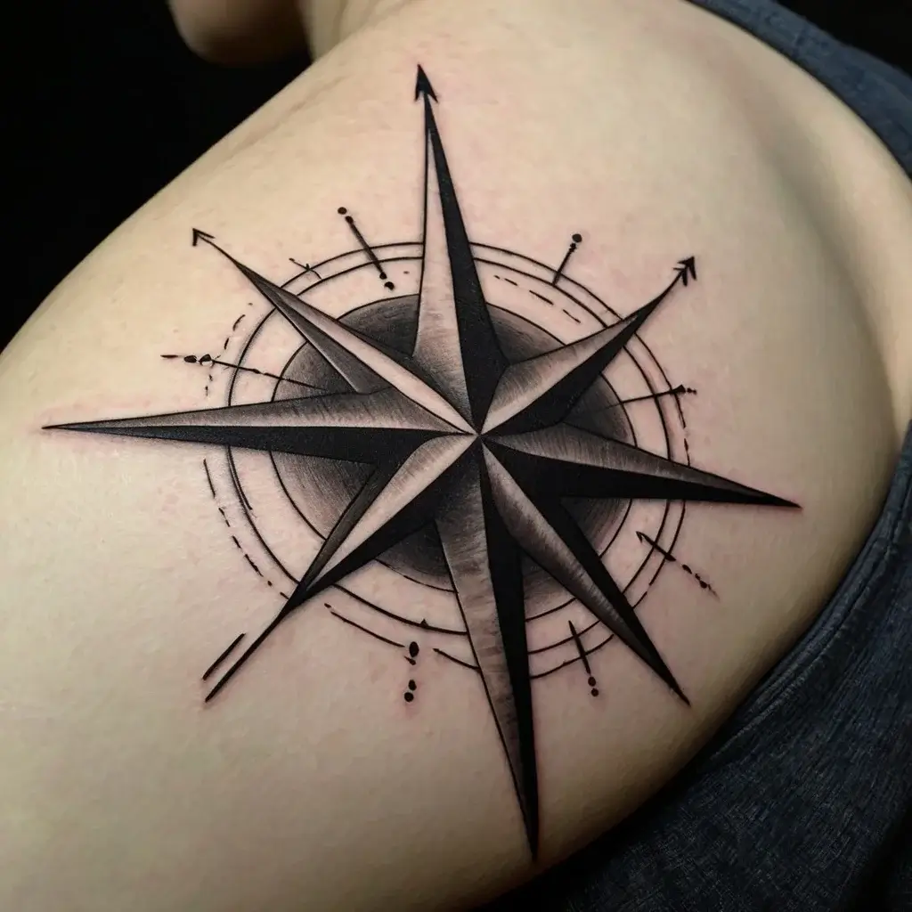 Shoulder star tattoos (56)