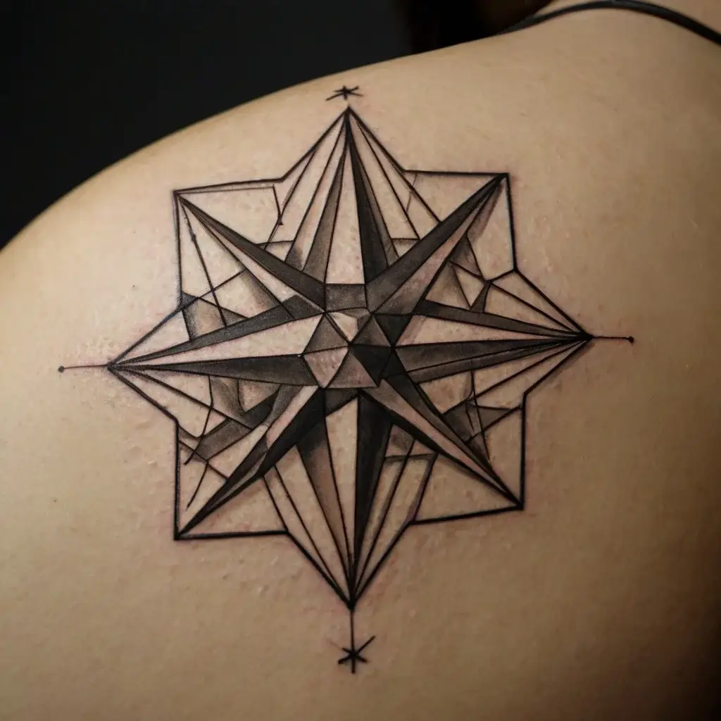 Shoulder star tattoos (76)