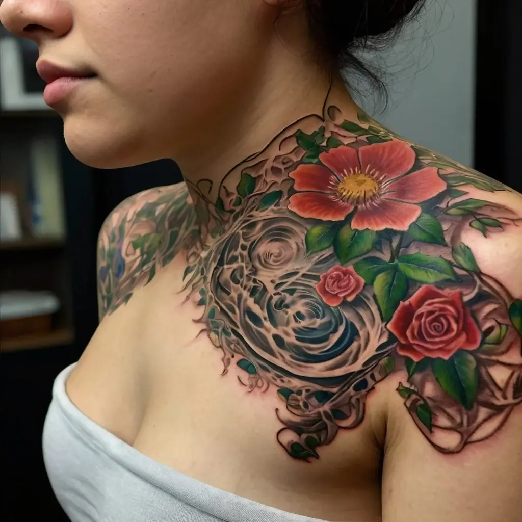 Women Shoulder tattoo (101)