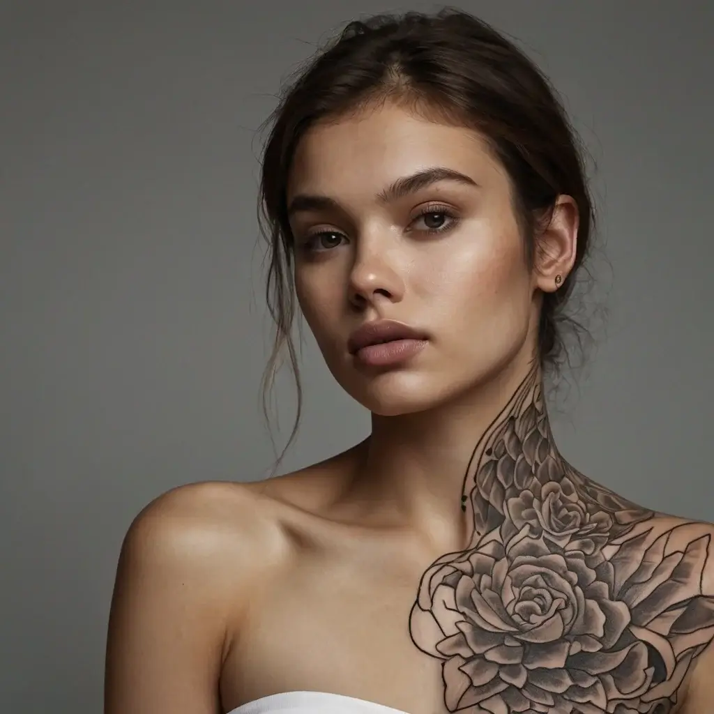 Women Shoulder tattoo (102)