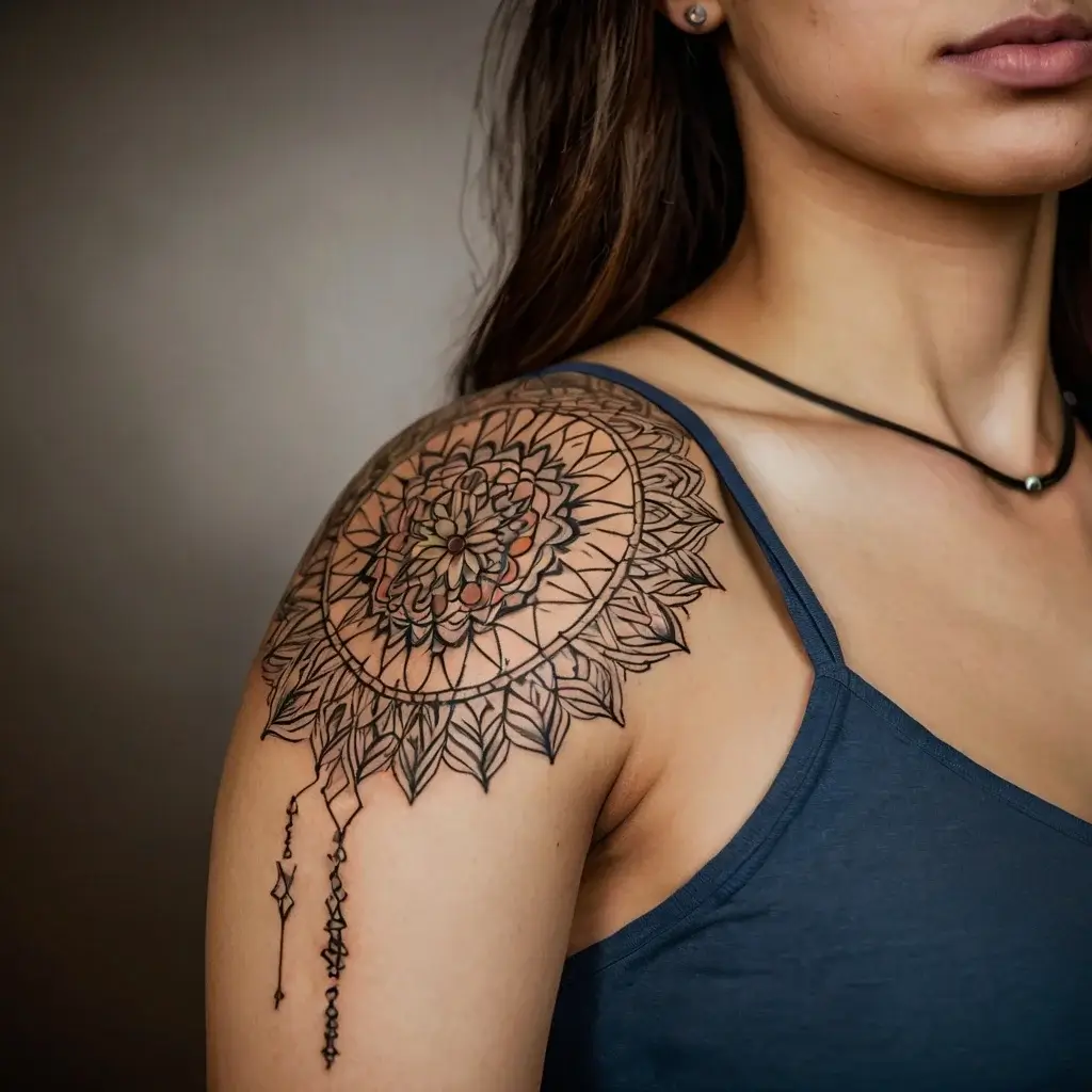 Women Shoulder tattoo (106)