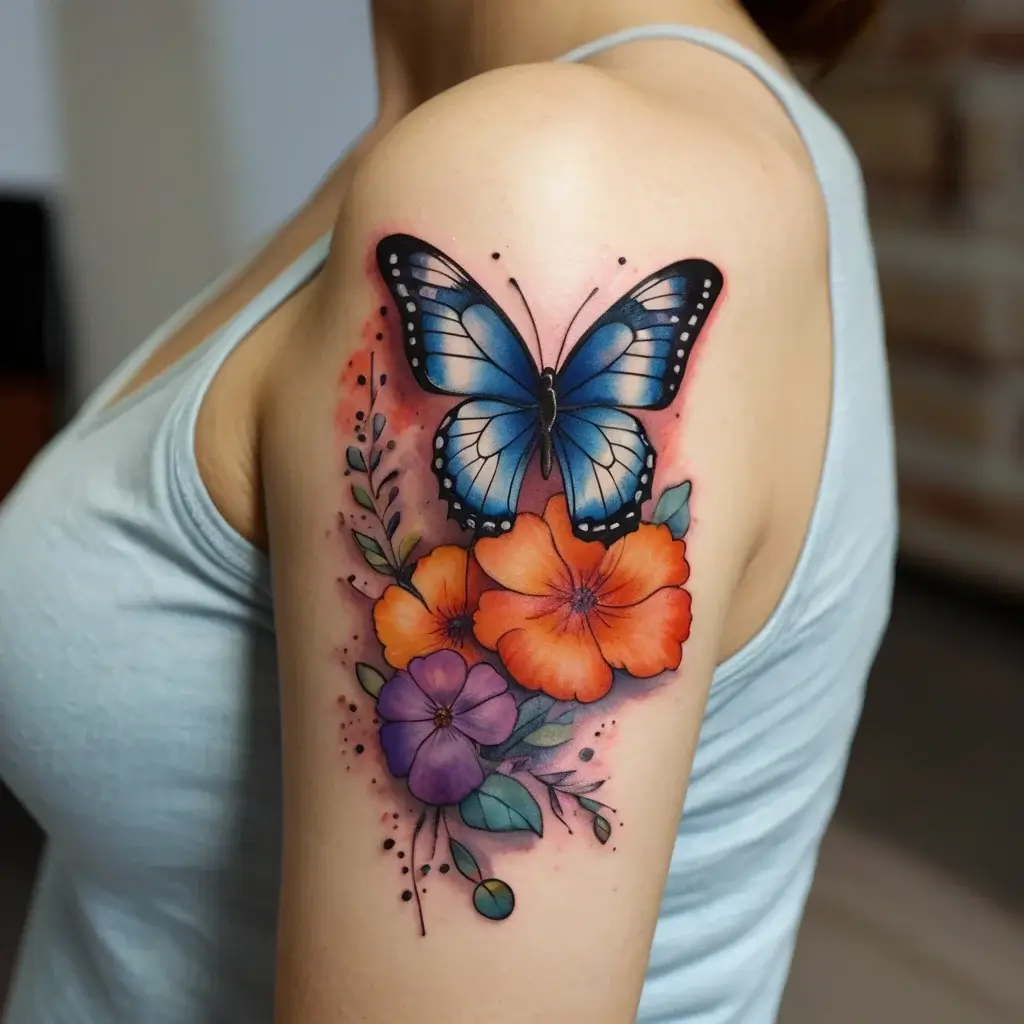 Women Shoulder tattoo (127)