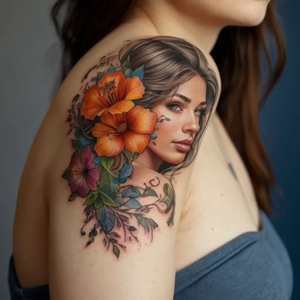 Women Shoulder tattoo (130)