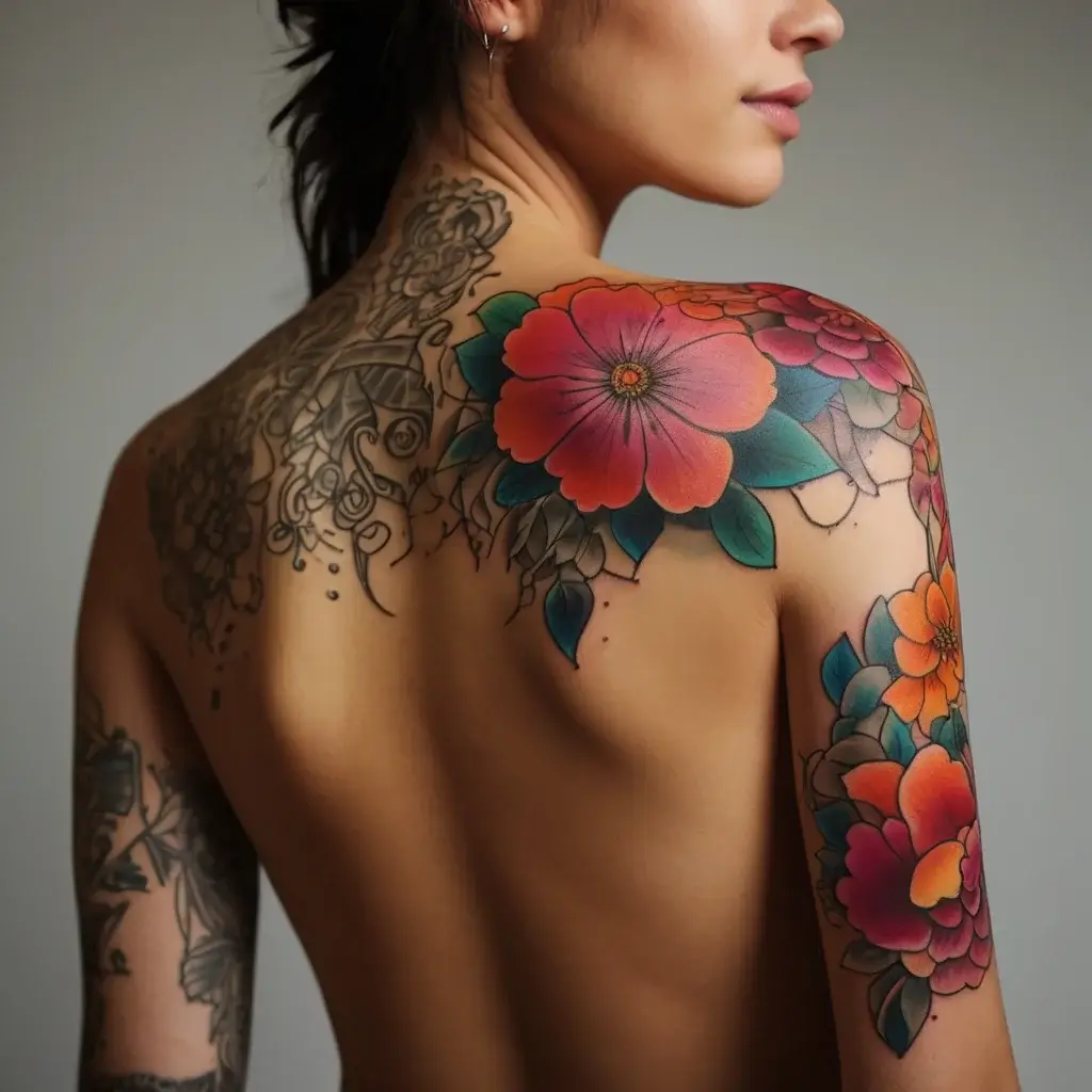 Women Shoulder tattoo (132)