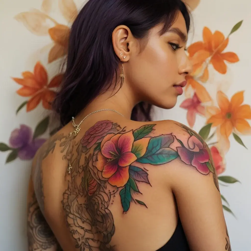 Women Shoulder tattoo (133)