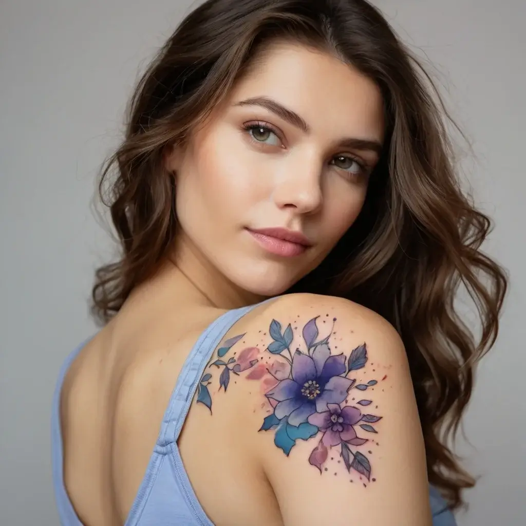 Women Shoulder tattoo (15)