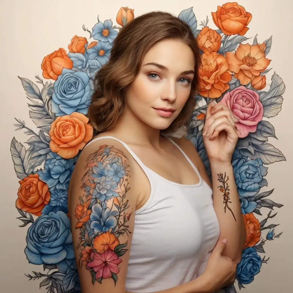 Women Shoulder tattoo (19)