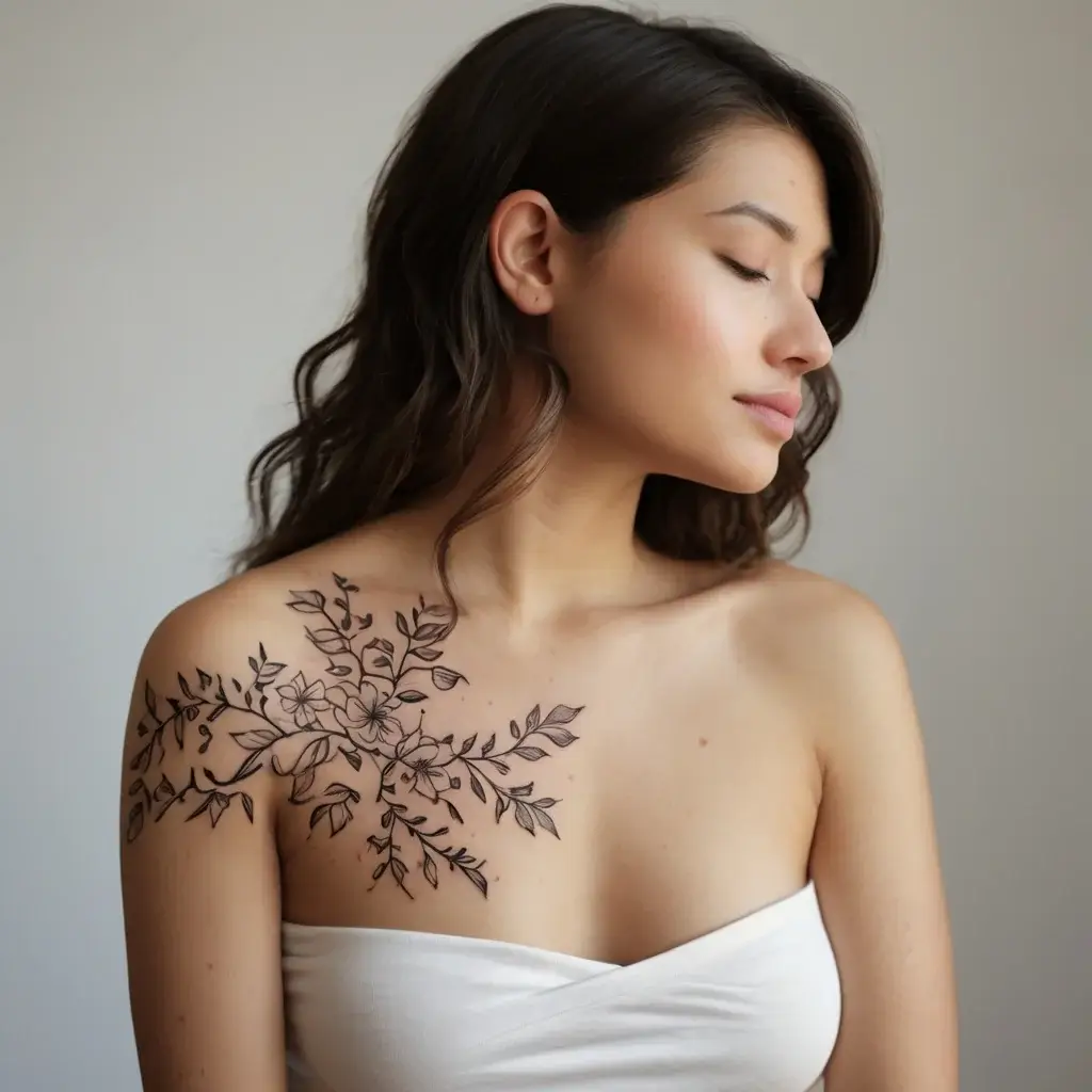 Women Shoulder tattoo (3)