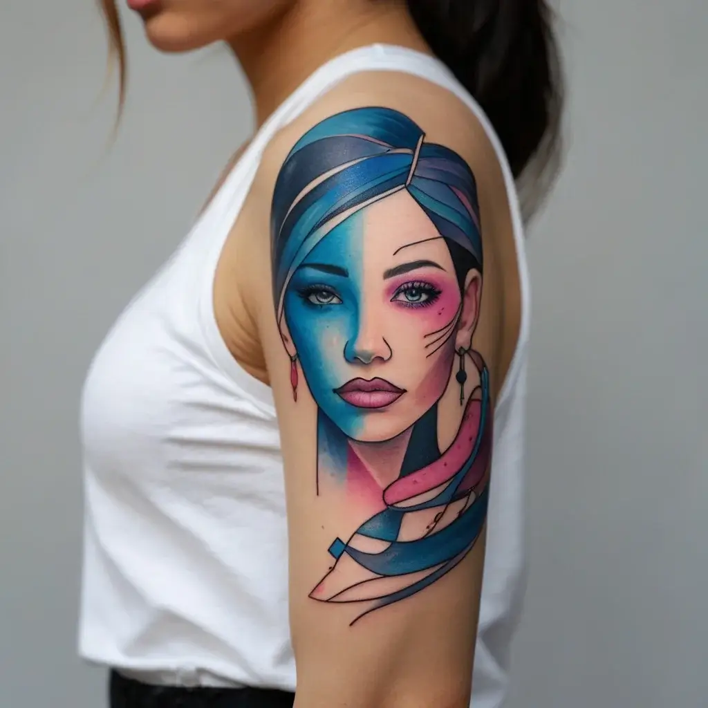 Women Shoulder tattoo (30)