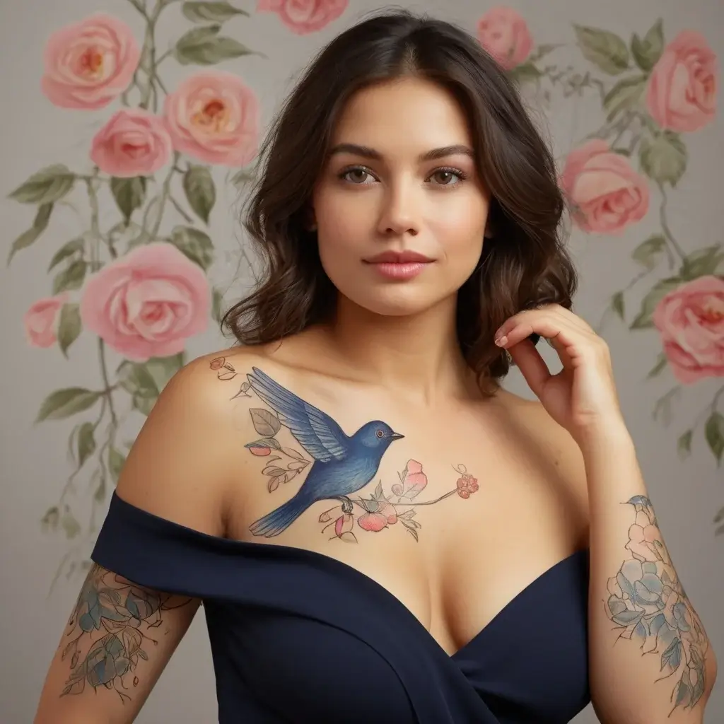 Women Shoulder tattoo (31)