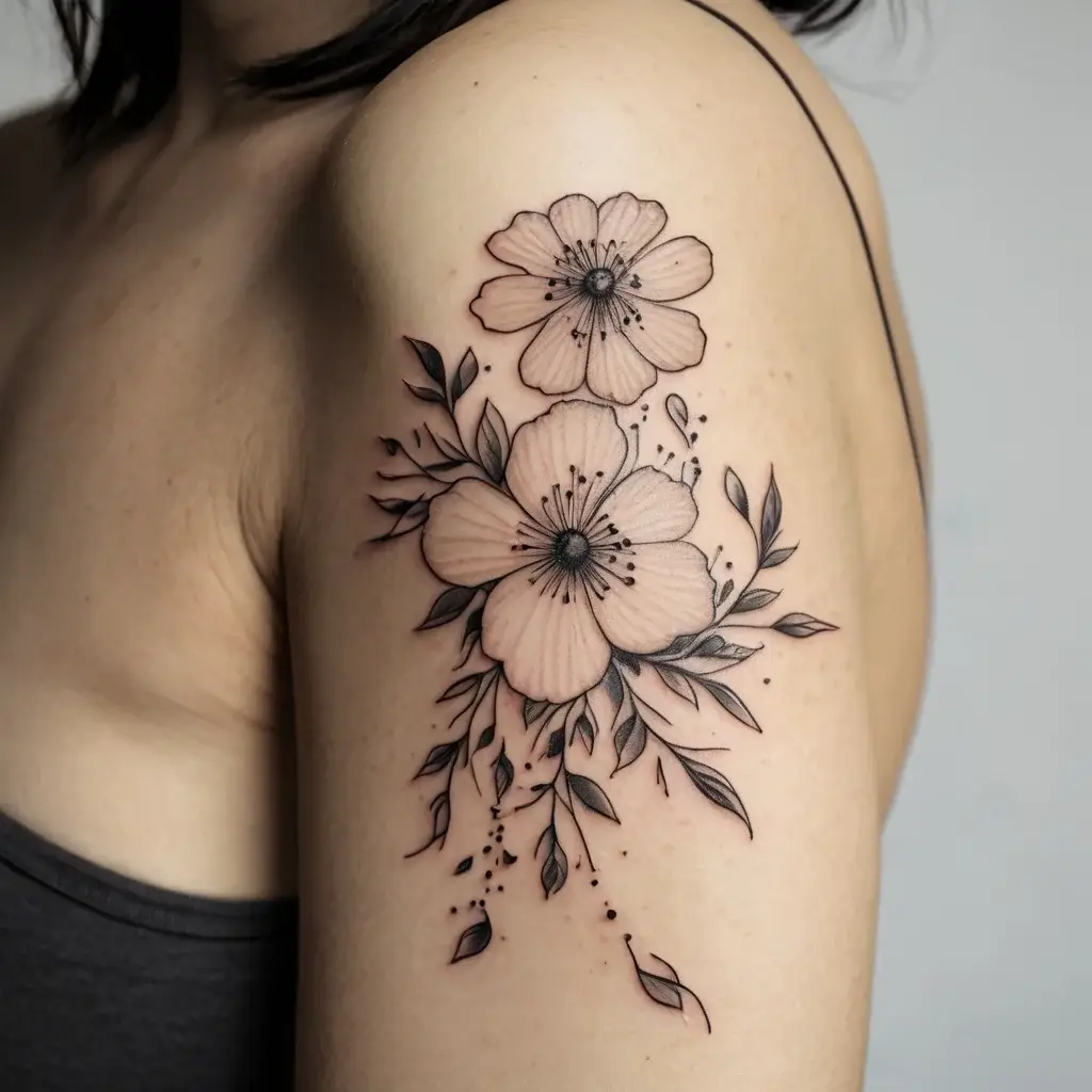 Women Shoulder tattoo (33)