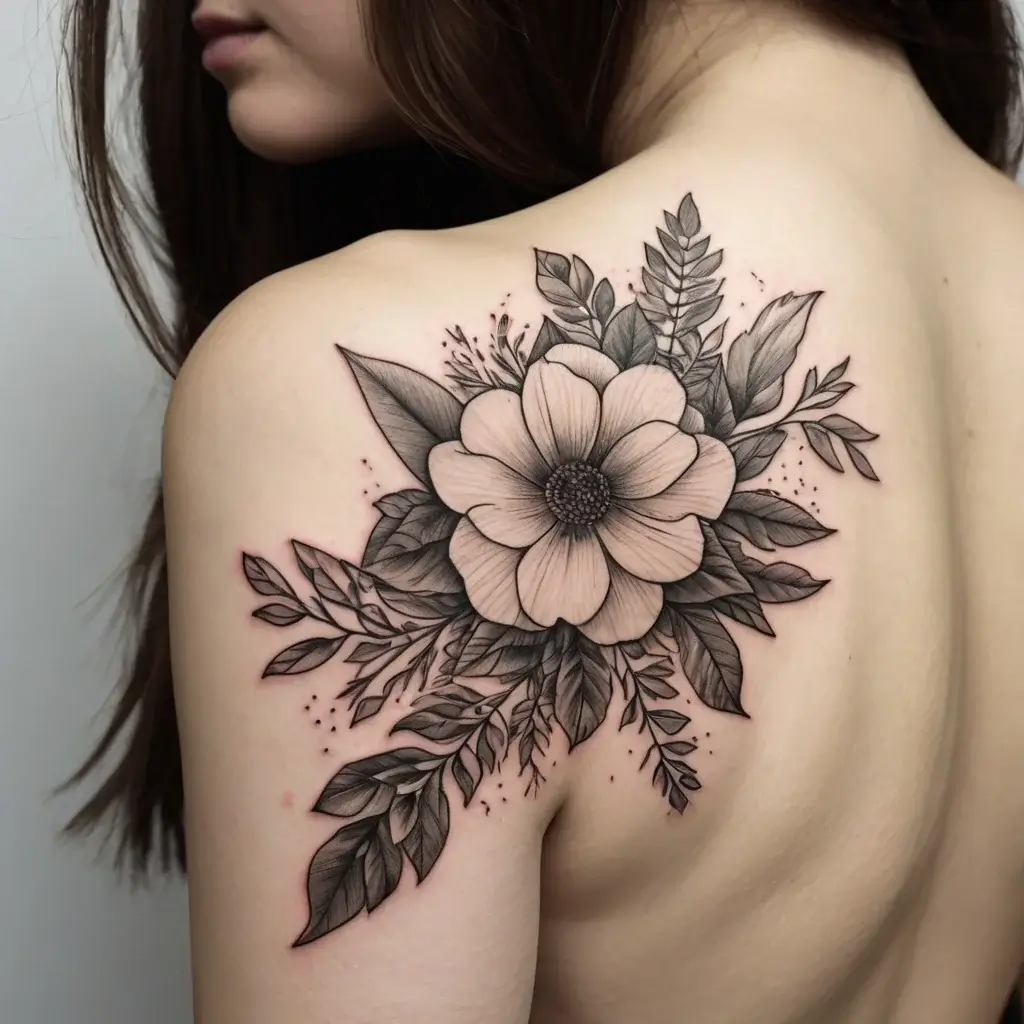 Women Shoulder tattoo (47)