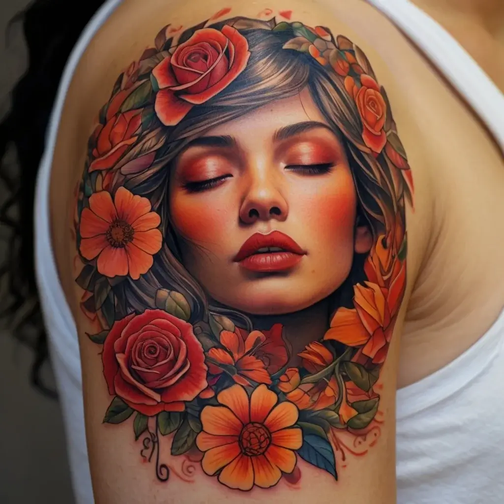 Women Shoulder tattoo (51)