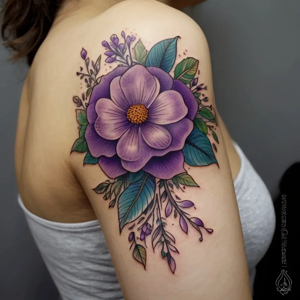 Women Shoulder tattoo (55)