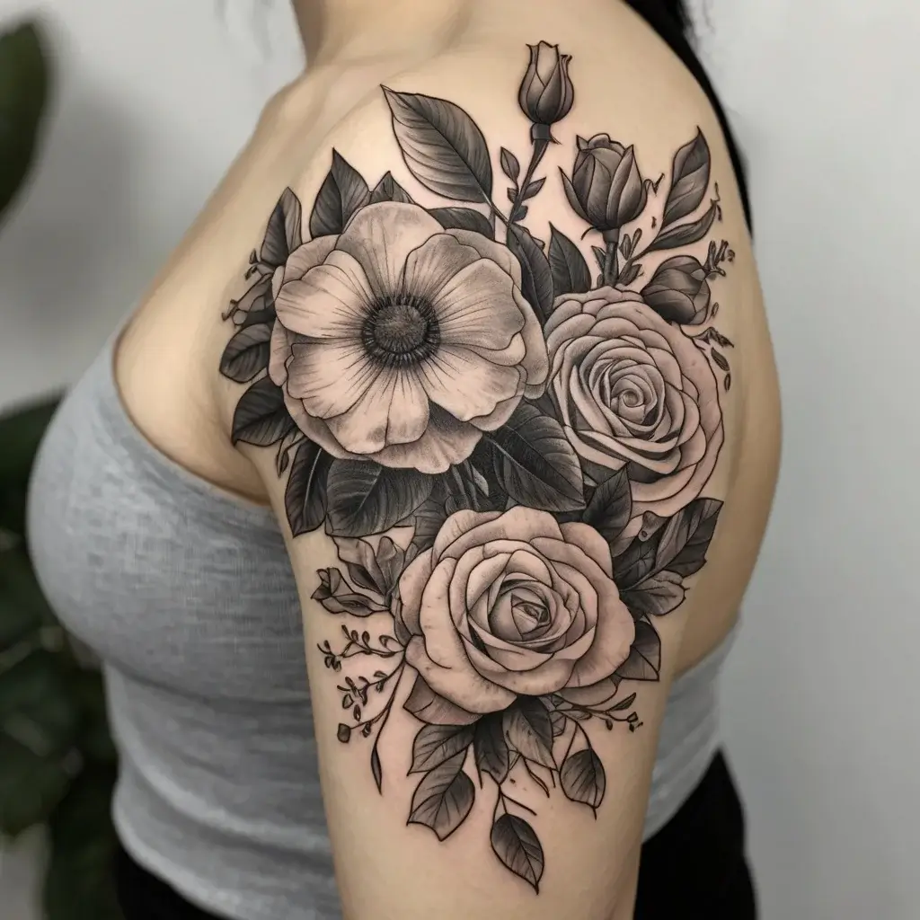 Women Shoulder tattoo (56)