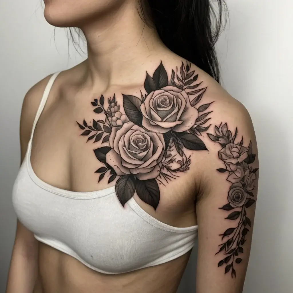 Women Shoulder tattoo (57)