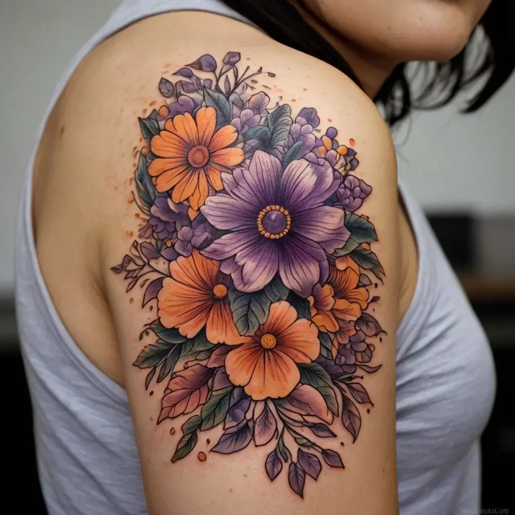 Women Shoulder tattoo (58)