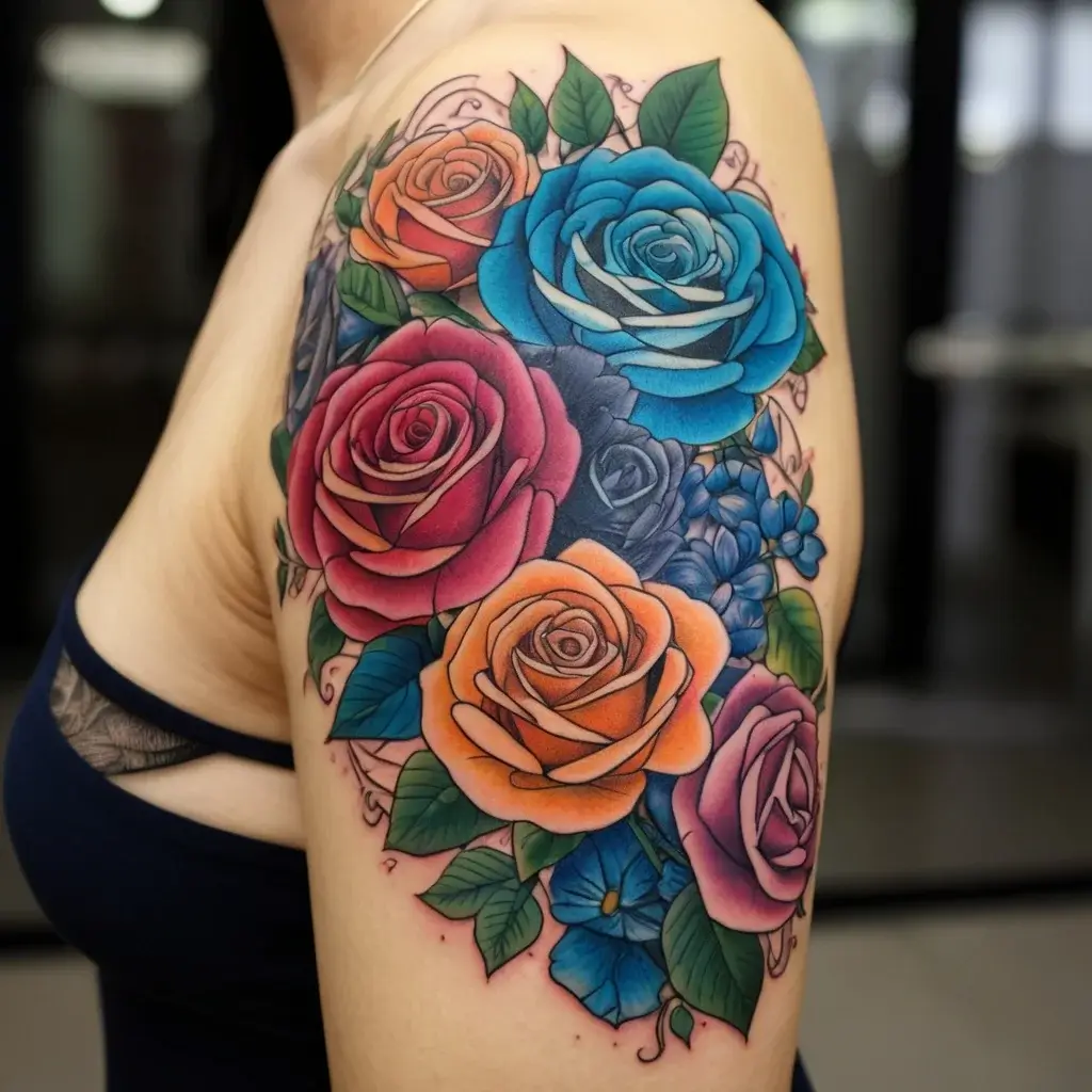 Women Shoulder tattoo (61)