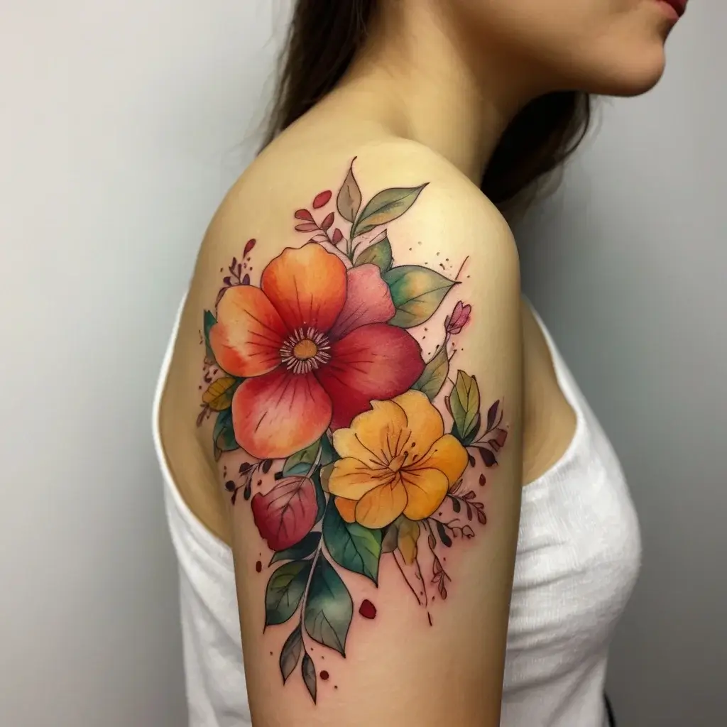 Women Shoulder tattoo (79)