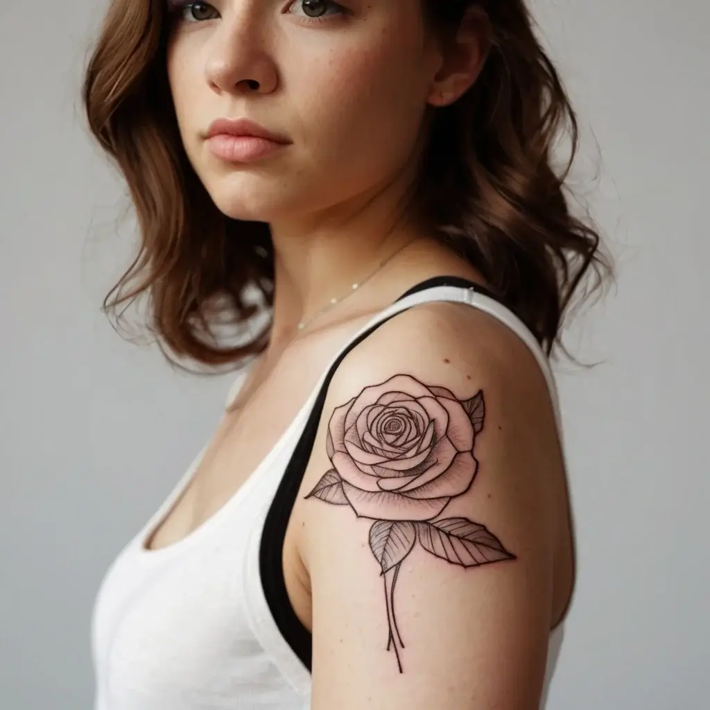 Women Shoulder tattoo (87)