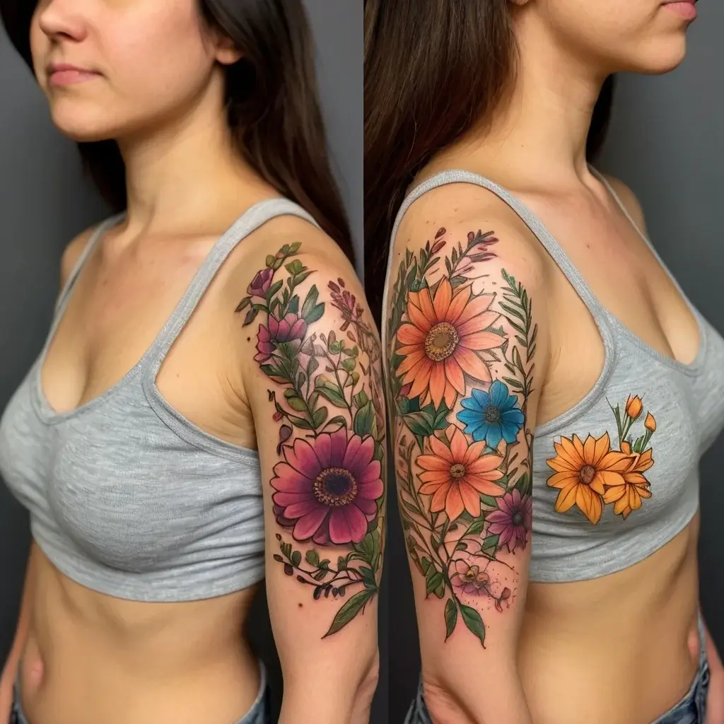 Women Shoulder tattoo (89)