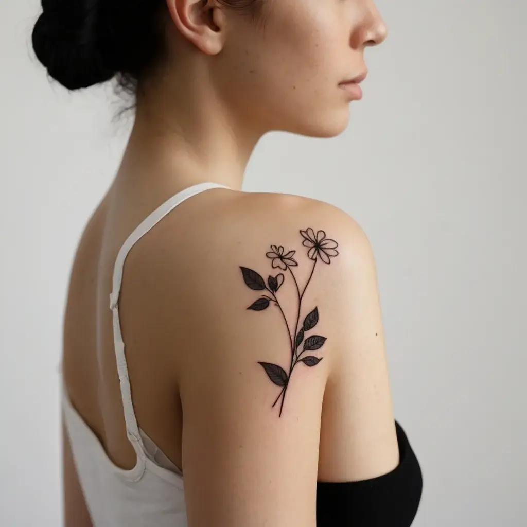 Women Shoulder tattoo (9)