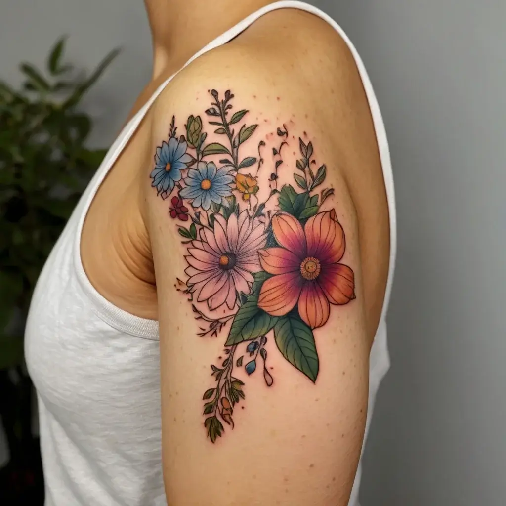 Women Shoulder tattoo (90)