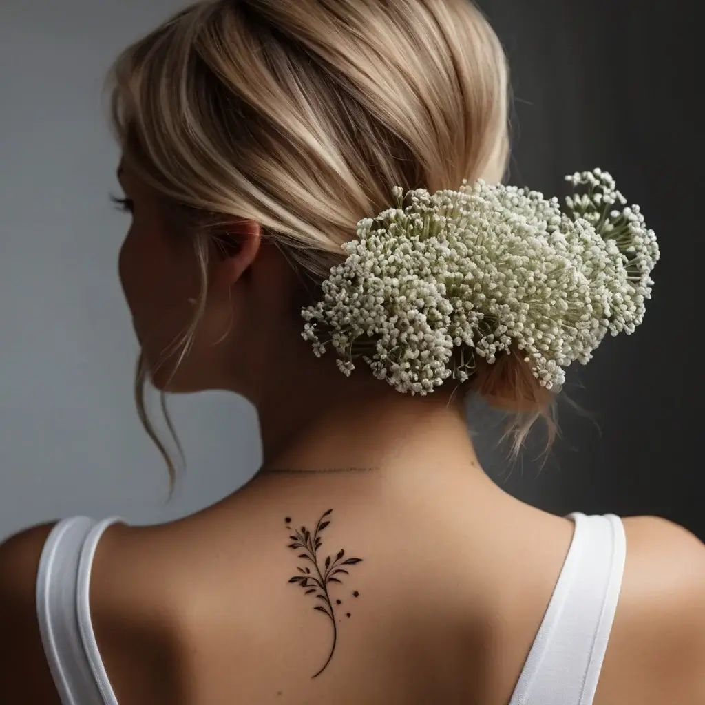 baby's breath tattoo (55)